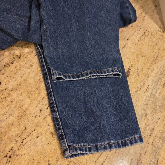 LL Bean Women's Double L Comfort Waist Size 32x28 Reg Jeans Blue Denim Hi-Rise - Picture 12 of 13